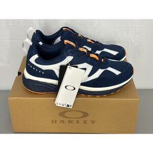 Oakley Bulworth Running Sneaker Shoes Mens Navy Lace up Low Top Comfort 8 NWB